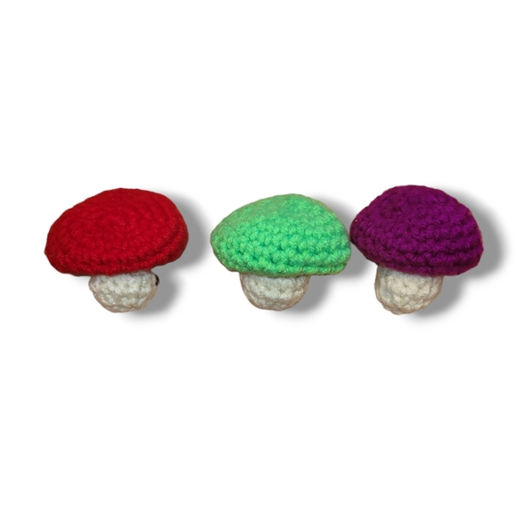 Crochet Fidget Pop Up Mushroom Toy Plushy - Picture 2 of 6